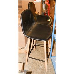 LOT OF 2 BAR STOOLS, METAL FRAME VINYL UPHOLSTERY