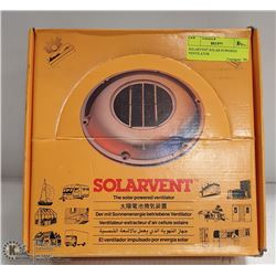 SOLARVENT SOLAR POWERED VENTILATOR