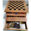 Image 1 : WOODEN MULTI BOARD GAME SET