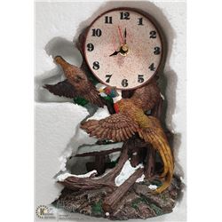 NEW BIRD FIGURINE MANTLE CLOCK