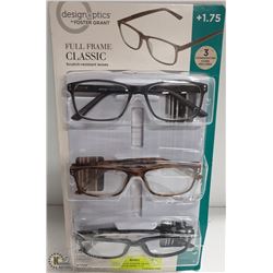 NEW SEALED FOSTER GRANT READING GLASSES +1.75