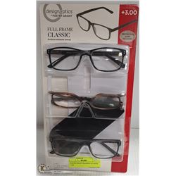 FOSTER GRANT READING GLASSES +3.00