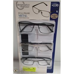 FOSTER GRANT READING GLASSES +2.50