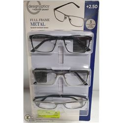 FOSTER GRANT READING GLASSES +2.50