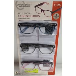 LADIES FOSTER GRANT READING GLASSES +1.25