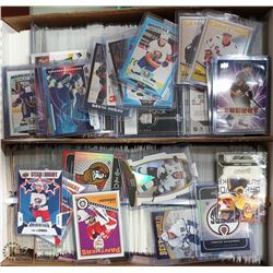 ROUGHLY 2500 HOCKEY AND FOOTBALL CARDS