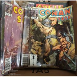 LOT OF CONAN SAGA-# 4,5,7,8,13,14,15,18,21,23,17