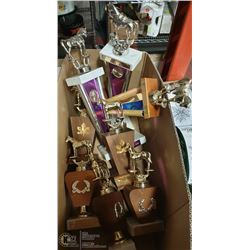 BOX WITH 8 VINTAGE HORSEMANSHIP