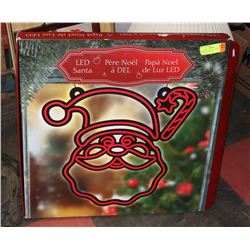 LARGE LED SANTA PLUG IN INDOOR / OUTDOOR DISPLAY