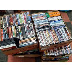 500+  ASSORTED NEW/USED DVD'S AND BLUE RAYS