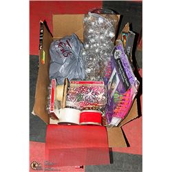 CRAFT SUPPLIES, CLEAR CHRISTMAS ORNAMENTS,
