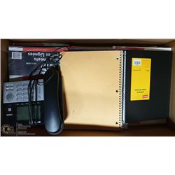 LOT OF MISCELLANEOUS OFFICE SUPPLIES:  V-TECH,