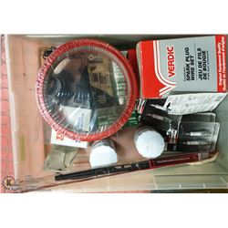 CLEAR BIN FULL OF NEW AUTOMOTIVE