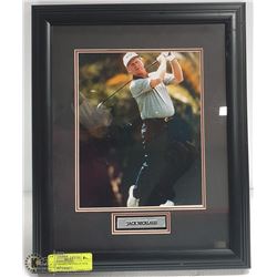 10" x 8" FRAMED PICTURE OF JACK NICKLAUS