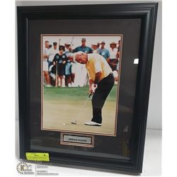 10"x 8" FRAMED PICTURE OF GOLF LEGEND ARNOLD
