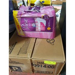 CASE OF 208 POISE MAXIMUM REGULAR LENGTH PADS