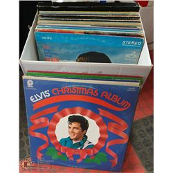 BOX OF 36 ELVIS PRESLEY RECORDS