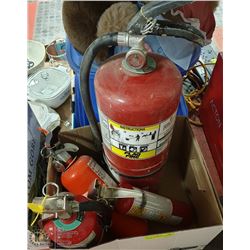 LOT OF 4 FIRE EXTINGUISHERS WITH CHARGE