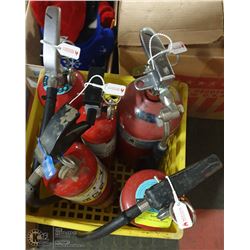 CRATE OF 5 FIRE EXTINGUISHERS