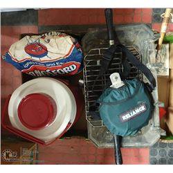 LARGE BOX WITH CAMPING GEAR - PORTABLE