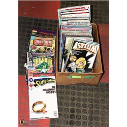 BOX OF ASSORTED COMICS VINTAGE/DC GRAPHIC NOVELS