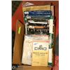 Image 1 : CROSS STITCH SUPPLIES LARGE BOX WITH 22 PATTERNS,