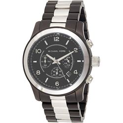 NEW MICHAEL KORS 45MM 2-TONE 3-CHRONO MSRP $370