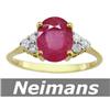 Image 1 : Neimans .50 ct Tanzanite & Diamond Ring 14kt Gold CERT