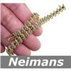 Image 1 : Neimans 14.25 ct Certified Emerald Bracelet 14kt Gold