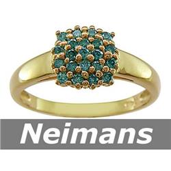 USGL Certified .75 ct Emerald & VS Diamond Ring 14kt