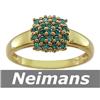 Image 1 : USGL Certified .75 ct Emerald & VS Diamond Ring 14kt