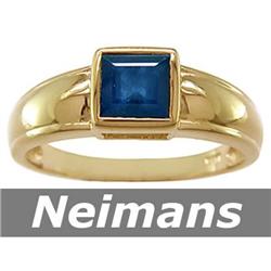 Vintage 3.50 ct Sapphire & VS Diamond Ring 14kt Gold