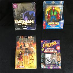 ASSORTED TOY FIGURES LOT (BATMAN/ HERCULES/ SPIDER-MAN)