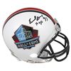 Image 1 : EARL CAMPBELL HOUSTON OILERS "HOF 91" SIGNED HALL Of FAME LOGO REP MINI HELMET (BECKETT COA)