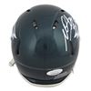 Image 2 : MILES SANDERS SIGNED PHILADELPHIA EAGLES SPEED MINI HELMET (JSA COA)