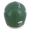 Image 2 : RANDALL CUNNIGHAM SIGNED PHILADELPHIA EAGLES 74-95 GREEN THROWBACK REP MINI HELMET (Beckett COA)