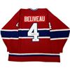 Image 1 : JEAN BELIVEAU AUTOGRAPHED MONTREAL CANADIENS REPLICA JERSEY W/ COA (DECEASED)