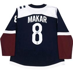 CALE MAKAR AUTOGRAPHED COLORADO AVALANCHE REPLICA JERSEY W/ COA