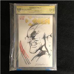 EXTRAORDINARY X-MEN #1 SIGNED BY JOE RUBINSTEIN (CBCS 9.8)