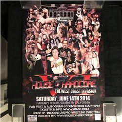 HOUSE OF HARDCORE EVENT POSTER NUMBERED EDITION SIGNED BY TOMMY DREAMER