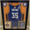 Image 1 : KEVIN DURANT SIGNED 34X36 FRAMED THUNDER JERSEY DISPLAY w/ COA
