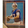 Image 4 : JOSH ALLEN SIGNED 30X36 FRAMED BILLS JERSEY DISPLAY (BECKETT COA)