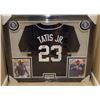 Image 1 : FERNANDO TATIS JR. SIGNED 30X36 FRAMED PADRES JERSEY DISPLAY w/ COA