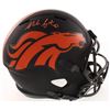 Image 1 : NOAH FANT SIGNED DENVER BRONCOS FULL-SIZE ECLIPSE ALTERNATE SPEED HELMET (JSA COA)