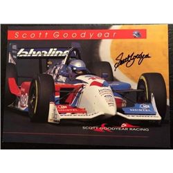 SCOTT GOODYEAR SIGNED RACING POSTER