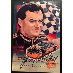 KENNY WALLACE SIGNED RACING POSTER