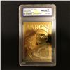 Image 1 : 1996 CLASSIC 23KT GOLD HANK AARON "755 HOMERUN KING" LIMITED EDITION CARD (WCG 10)