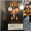 Image 2 : AUTOGRAPHED HOCKEY COLLECTIBLES LOT (GORDIE HOWE BOOK/ RICHARD BRODEUR PRINT)
