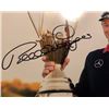 Image 2 : BERNARD LANGER SIGNED 8X10 PHOTO "2X MASTER CHAMPION"