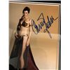 Image 2 : CARRIE FISHER SIGNED 16X20 FRAMED STAR WARS PRINCESS LEIA PHOTO (AJ SPORTS HOLOGRAM)